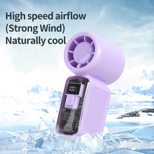 Nuevo Ventilador de Mano Portátil sin Aspas de 2500mAh, 100 Velocidades Ajustables, Recargable por USB, Mini Ventilador de Plástico para Uso en Exteriores y Hoteles - Product Image 2