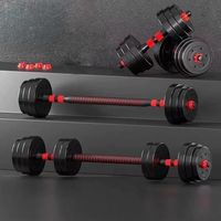 بيع بالجملة Mancuernas صالة ألعاب رياضية قابل للتعديل مجموعة الدمبلز الإسمنتي 11lbs نطاقات الوزن مجموعة الغلايات