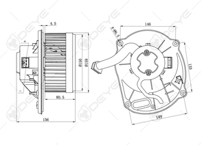 OE #10397097 PM9391 TYC700245 BM00244C Auto 12V Ac Aire acondicionado y <span class=keywords><strong>ventilador</strong></span> del motor del <span class=keywords><strong>ventilador</strong></span> del calentador para <span class=keywords><strong>HUMMER</strong></span> H3 PONTIAC SOLSTICE - Product Image 5