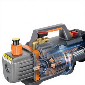 DC 18V-21V Lithium <b>Battery</b> Cordless Vacuum <b>Pump</b> Double Stage 2CFM 1/4HP with Rechargeable <b>Battery</b> and Charger for A/C Service - Product Image 4