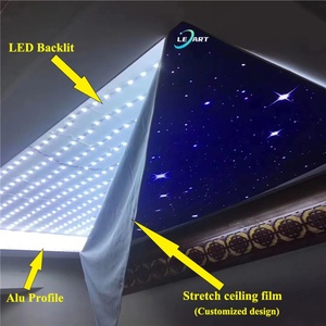 Leart tấm mái MSD Cielo PVC plafond sai Pop đầy sao bầu trời xanh keo căng Trần cho khói cửa hàng - Product Image 4