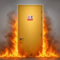 Porte coupe-feu en acier certifiée WH, 20-180 minutes, pour appartement, bureau, bâtiment commercial, intérieur moderne avec quincaillerie anti-panique