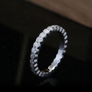 Xinfly Pure 18K Solid White <b>Gold</b> Real Diamond Wedding <b>Ring</b> AU750 Row Full Genuine Diamond Group <b>Set</b> - Product Image 2
