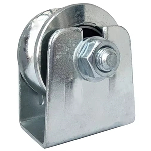Roue de <span class=keywords><strong>roulette</strong></span> à double roulement roue de porte coulissante pour porte de clôture support en U pour porte de roues - Product Image 1