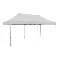 Tente pliante publicitaire personnalisée MEET JOY 10x20 en aluminium pour événements, avec toit, pour salons professionnels