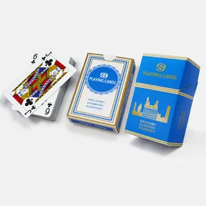 Manufacturer high quality paper playing card corporate culture Customized design cigarette case two decks poker playing cards