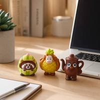 Groothandel Cartoon Dieren Fruit Squishy Slow Rebound PU Schuim Stress Verlichtend Fidget Toy voor Kinderen Volwassenen Novelty Gift OEM Bulk