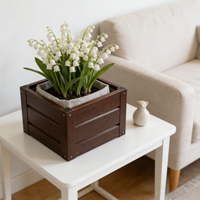 Grand bac de rangement extérieur étanche en acier galvanisé de luxe, style contemporain, japonais et romain, pour plantes et fleurs