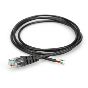 Câble d'extension personnalisé 6P4C RJ11 vers fil ouvert | Convertisseur de ligne téléphonique modem <span class=keywords><strong>ADSL</strong></span> | Câblage blindé de qualité industrielle - Product Image 2