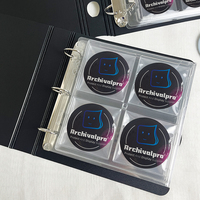 Pages de rechange transparentes multi-poches pour classeur à anneaux, pour badges d'anime et cartes à collectionner de jeux étoilés