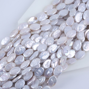 Perlas Barrocas en Forma de Botón Elíptico, Perlas Sueltas Naturales de Agua Dulce de 10 mm, para Collar DIY, Venta al por Mayor - Product Image 5