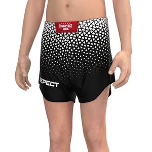 Shorts de MMA personnalisés écologiques pour le kickboxing, le judo, le jiu-jitsu, la boxe, le muay thai, avec logo sublimé - Product Image 5