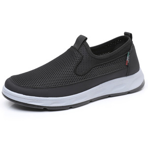 Zapatos Deportivos para Hombre con Parte Superior de Malla, Suela Ligera de PU, Amortiguación, Estilo Slip-On para Caminar y Correr - Product Image 2