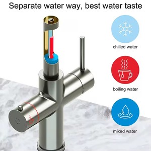 Hiện Đại 4-Trong-1 Kéo Vòi Kép Xử Lý Van Gốm Phong Cách Cổ Điển Duy Nhất Lỗ Cài Đặt Nóng Lạnh Lọc Nước Nước Đun Nước - Product Image 4