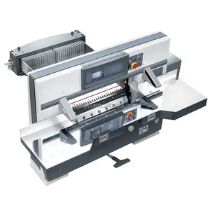 중국 공장 산업 92cm 자동 단두대 종이 절단기 A0 A1 A2 A3 A4 크기 헤비 듀티 유압 종이 절단기