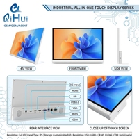 Pantalla Táctil Android de 23.8 Pulgadas para Menús de Restaurantes, Monitor Comercial de Señalización Digital, Kiosco Minorista, Punto de Venta, OEM, ODM, Fábrica