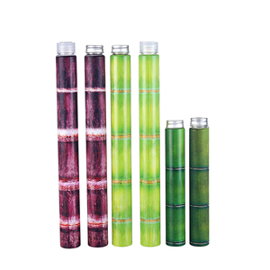 400 <span class=keywords><strong>vuota</strong></span>/650ml <span class=keywords><strong>di</strong></span> canna da zucchero a forma <span class=keywords><strong>di</strong></span> bambù per animali domestici bottiglie <span class=keywords><strong>di</strong></span> <span class=keywords><strong>plastica</strong></span> per bevande con tappo a vite in alluminio o <span class=keywords><strong>plastica</strong></span> per il succo <span class=keywords><strong>di</strong></span> tè al latte - Product Image 6