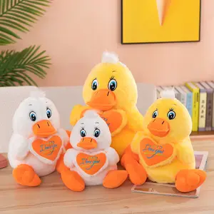 IN STOCK soft kawaii cute plushie peluche new animal doll cushion pillow heart duck 25cm stuffed plush toy