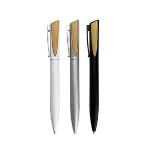 New Promotional Business Metal Wood Ballpoint Pen Custom Logo Twist Open Superior Gift