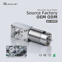 Fournisseur de micromoteurs, mini moteur à engrenage à vis sans fin électrique pour équipement automatisé, moteur DC 12V 6V, personnalisation, moteur à engrenage à vis sans fin 58 mm
