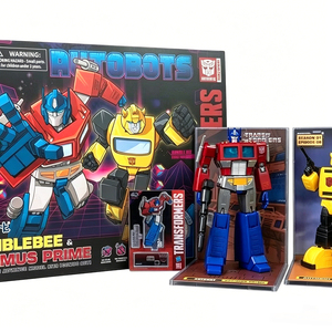 YOLOPARK <span class=keywords><strong>Transformers</strong></span> G1 <span class=keywords><strong>Optimus</strong></span> <span class=keywords><strong>Prime</strong></span> & Bumblebee Set, figurine de collection de 16 cm, modèle en métal, jouet pour les fans et les enfants - Product Image 3