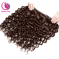 12A Paquete de 3 Extensiones de Cabello Humano Brasileño Ondulado al Agua, Color Marrón, Cabello Virgen Sin Procesar, Extensiones de Cabello Brasileño Mink