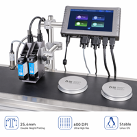 Imprimante industrielle TIJ série V600, 600 DPI, machine de marquage à jet d'encre en ligne pour ligne d'emballage automatique, codeur de lots de codes QR