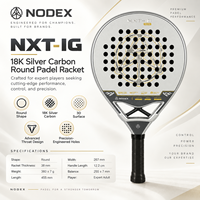 Raquette de padel professionnelle de qualité tournoi, en fibre de carbone argentée 18K, noyau EVA, fabrication OEM personnalisée en gros