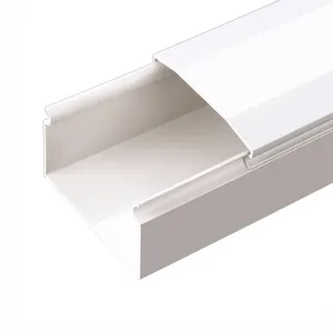 Trunking Eco-friendly Good Insulation 100*50mm Cable Trunking 2.8mm Thickness White Pvc Trunking