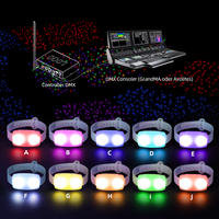 Bracelet à Led pour Décoration de Concert Bracelets avec Logo Imprimé Couleurs Rgb Foule Bracelet Design Lumineux Dmx PP Bracelet à Led