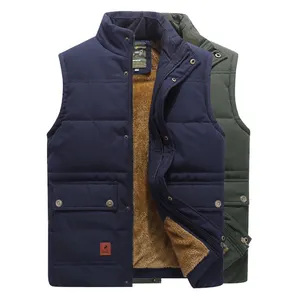 Groothandel Grote Maat Winter Jassen Puffer Vest Mouwloze Fleece Vesten & Vesten