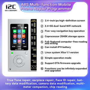 เครื่องโปรแกรมซ่อมโทรศัพท์มือถือออลอินวัน i2C A8S ระดับมืออาชีพ สำหรับซ่อม iPhone Face ID/แบตเตอรี่/กล้อง/True Tone/หูฟัง - Product Image 6