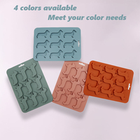 Moule à glaçons en silicone en forme d'animal, 9 cavités, qualité alimentaire, moules à glaçons en silicone en forme de chien