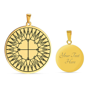 Sello de Salomón Theurgia Goetia Lemegeton Classics of Magic Norton's Imperium Talisman Amulet Collar con colgante de acero inoxidable - Product Image 5