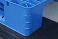 NEXARA HDPE 1212 Palette logistique à usage intensif Nouveau Design 1200*1200*150mm Trois Coureurs Simple Face 4-Way Storage Transportation