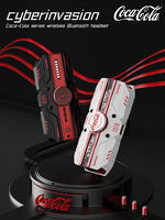 Coca-Cola T23 Creative Bottle Cap Semi-In-Ear Wireless Black Headphone Earbuds Headset Bluetooth5.4 Bahan ABS ENC