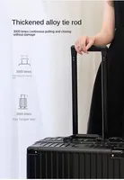 Valise à roulettes en aluminium avec coque rigide en PP, serrure à combinaison, roues pivotantes durables, valise de voyage