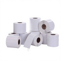 Étiquettes autocollantes en papier couché, forme rectangulaire, pour codes-barres, utilisation logistique, personnalisables, options multi-tailles, impression de haute qualité