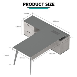 China Supplier Executive Office Furniture Modern Luxury Design Executive boss <b>Table</b> Desk Office Desk - Product Image 2
