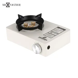 NB-FAVOUR Professional Outdoor Camping Mini 4-Burner Butane Gas Stove Steel Manual Cooktop Gas Cooker Manufactured Outdoor