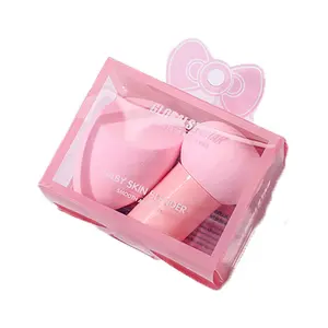 Ensemble de pinceaux de maquillage végétaliens éponge de beauté pour fond de teint <span class=keywords><strong>champignon</strong></span> 2 pièces coffret cadeau <span class=keywords><strong>en</strong></span> <span class=keywords><strong>forme</strong></span> <span class=keywords><strong>d</strong></span>'œuf de beauté - Product Image 1