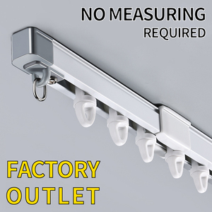Iksun 1 Set Free Expansion Adjustable <b>Curtain</b> Rod Telescopic <b>Curtain</b> Rail Extendable <b>Curtain</b> Poles, Tracks - Product Image 6
