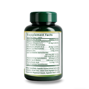 Fabricante de Suplementos de Complejo B al por Mayor con Vitamina C, Ácido Fólico y Apoyo Inmunológico, 80 Tabletas de Complejo B - Product Image 5