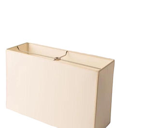 Natural Linen Beige Rectangular <b>Drum</b> Fabric Lampshade Metal Cross Frame Replacement <b>Shade</b> For Table Lamp Floor Lamp Home Decor - Product Image 2