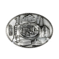 Plaque commémorative en alliage de zinc, design personnalisé, médaille de récompense en relief 3D, plaque souvenir d'Italie, plaque commémorative en métal antique
