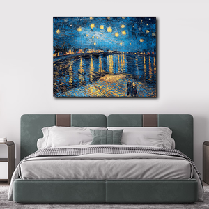 Commercio all'ingrosso famoso arte astratta <span class=keywords><strong>Van</strong></span> <span class=keywords><strong>Gogh</strong></span> <span class=keywords><strong>notte</strong></span> <span class=keywords><strong>stellata</strong></span> impressionista <span class=keywords><strong>notte</strong></span> <span class=keywords><strong>stellata</strong></span> pittura su tela per <span class=keywords><strong>la</strong></span> decorazione della casa - Product Image 2