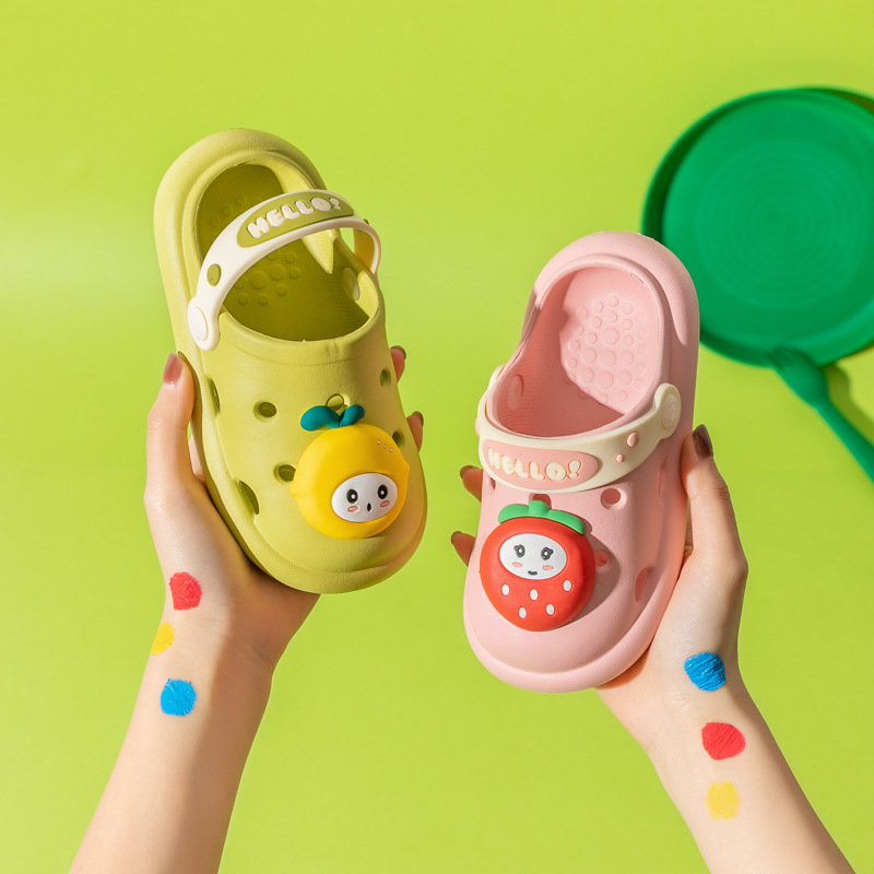 Сандалии Детские с мультяшным принтом, Повседневные Удобные и мягкие, тапочки для дома и улицы, Новое поступление 2021