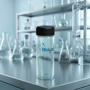 Tubos de Cultivo con Fondo Plano de 33 ml, Vidrio Boro 3.3, Tapa de Rosca, Viales Transparentes para Muestras, Botellas de Reactivos de Laboratorio para Materia Prima Cosmética - Product Image 4