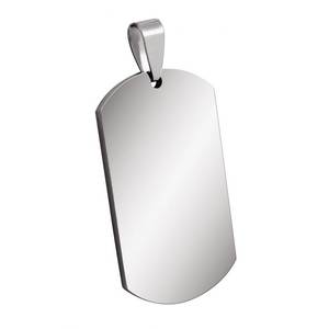 Colgante Personalizado Chapado en Oro de 22x38mm, Placa de Acero con Amuleto Religioso Islámico, Joyería de Cobre con Diseño y Tamaño Personalizables de 25mm - Product Image 1