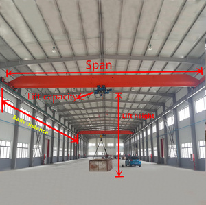 Crane Jembatan 1T 3T 5T 10T <span class=keywords><strong>16T</strong></span> Menggunakan <span class=keywords><strong>Hoist</strong></span> Tali Kawat Baja Listrik Tipe CD1 Kecepatan Tunggal - Product Image 4